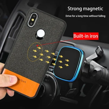 

LANGSIDI FOR Canvas leather mobile phone case Xiaomi Max 3 2 2s 8 8 Explorer 8 SE Mi 6 magnetic Anti-sweat protection cover