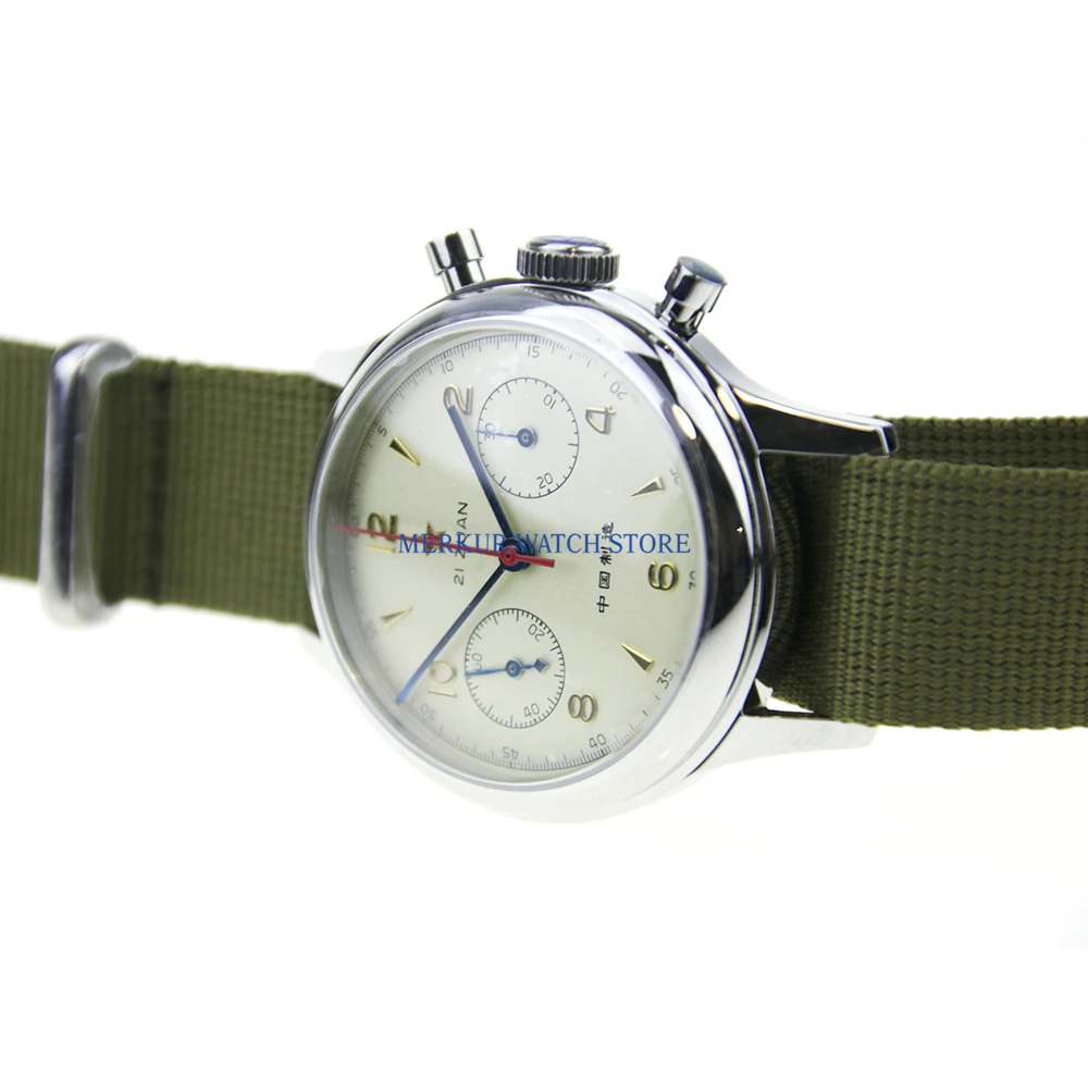 

Sapphire Red Star Mechanical Chronograph For Seagull 1963 ST1901 Movement Mens Pilot Watch Flieger B-UHR Handwinding Military