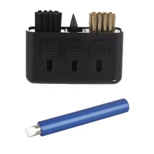 1 шт. клюшек для гольфа и клин клуб точилка очиститель, инструмент для резки и 1 шт. 3-в-1 Гольф щеточная машинка карман Размеры Пластик комплект бла