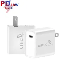 18 Вт USB-C зарядное устройство тип-c PD дорожное настенное зарядное устройство для SamSung Xiaomi HuaWei OnePlus смартфонов с американской вилкой