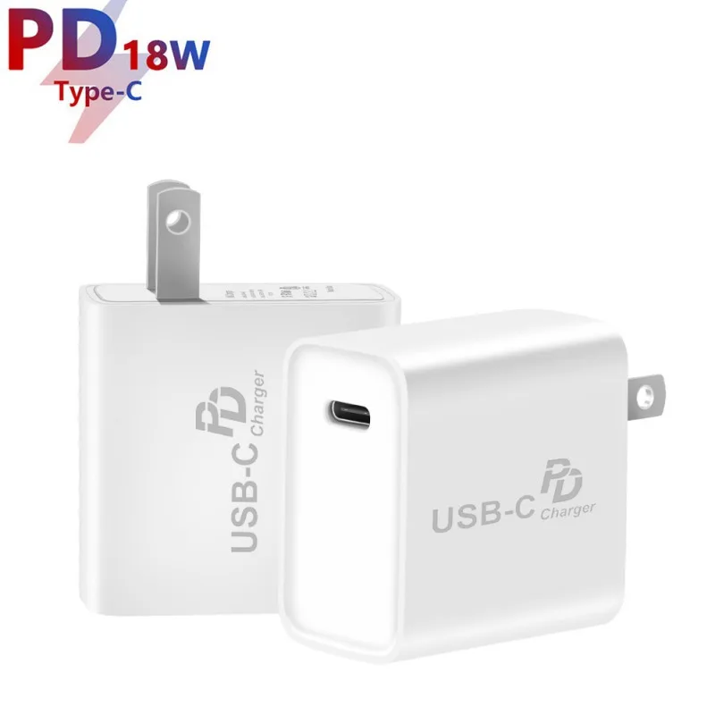 

18W USB-C Charger Type-C PD Travel Wall Charger For SamSung Xiaomi HuaWei OnePlus Smartphones US Plug