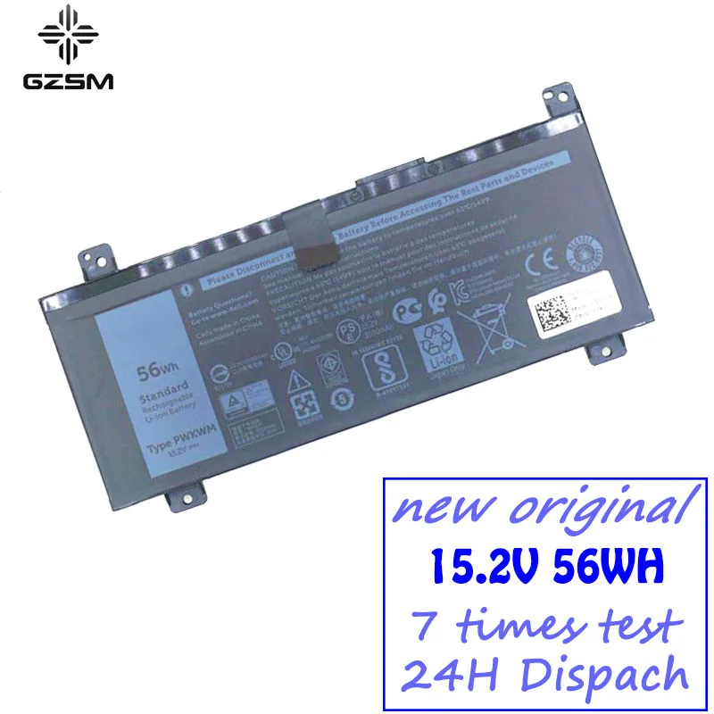 GZSM Аккумулятор для ноутбука PWKWM Dell Inspiron 14-7466 14-7467 7000 56WH аккумулятор | Компьютеры и