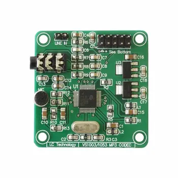

VS1053 audio module MP3 player module audio decoding development board onboard recording function