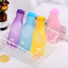 Crystal Water Bottle Transparent Frosted Leak-proof Plastic kettle 550mL Portable Water Bottle for Travel Yoga Running Camping 3