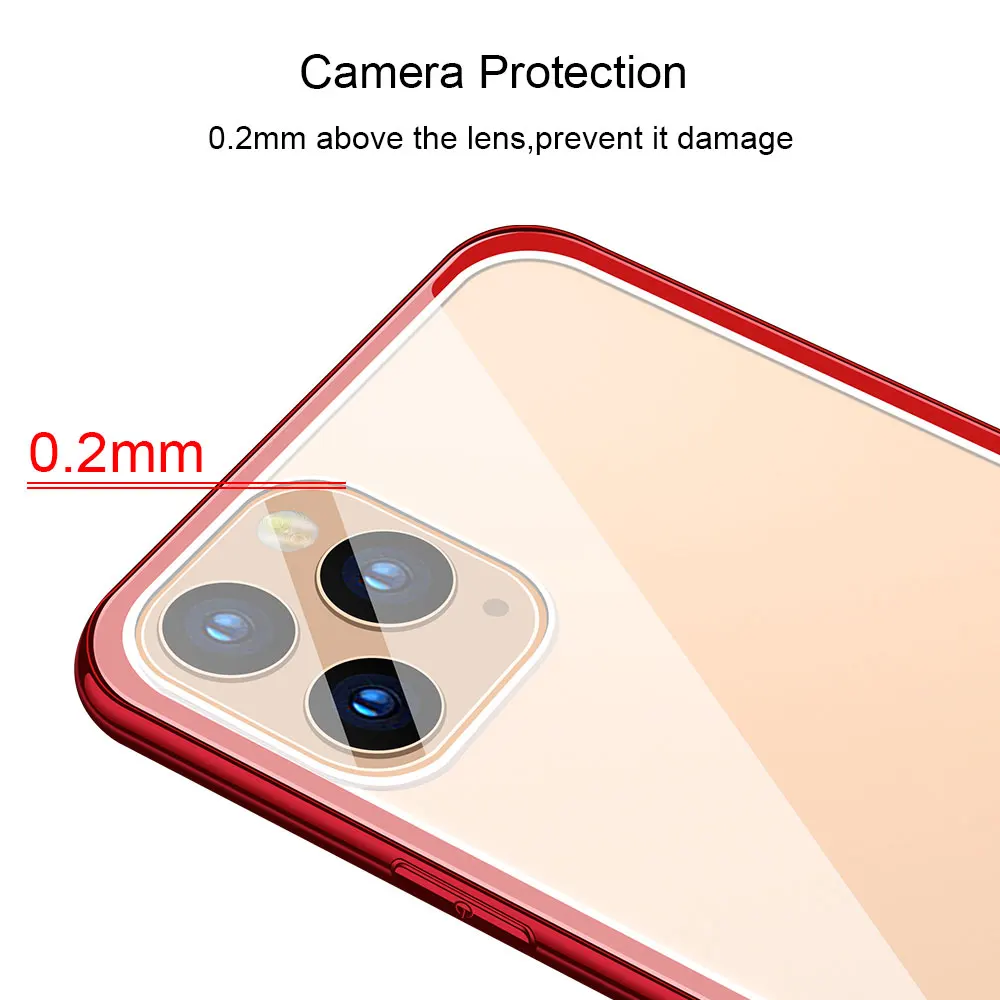 KISSCASE Tempered Glass Transparent Case For iPhone 7 Cover For iPhone 8 11 11PRO MAX X 1 KISSCASE Tempered Glass Transparent Case For iPhone 7 Cover For iPhone 8 11 11PRO MAX X 3