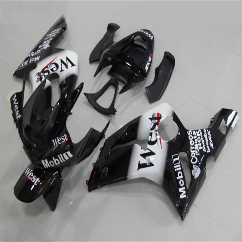 Комплект обтекателей под давлением для KAWASAKI Ninja ZX6R 03 04 636 2003 2004 zx 6r комплект белого