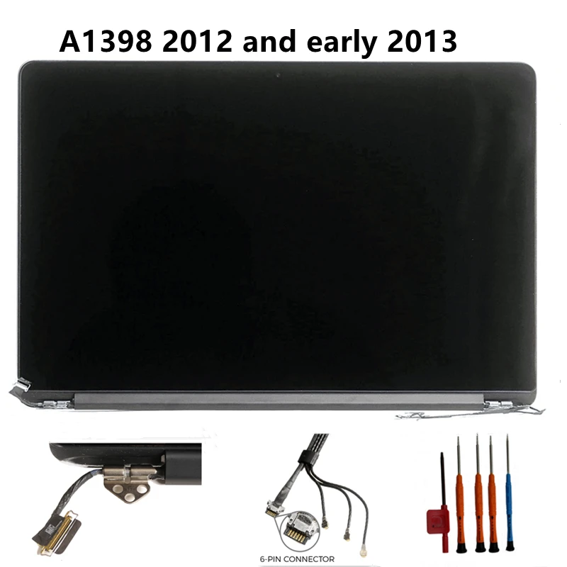 661-6529 661-7171 A1398 2012 и ранний 2013 ЖК-дисплей для MacBook Pro RETINA EMC 2512 2673 в сборе новый |