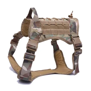 

Military Tactical Dog Harness German Shepherd Pet Dog Vest With Handle Nylon Bungee Dog Leash Harness For Small Large Dogs Puppy