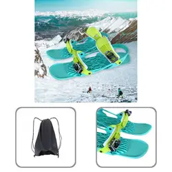 1Pair Mini Ski Skates Useful ABS Reliable Wear Resistant Mini Skis Shoes for Snow Day  Short Skiboards  Mini Skis Shoes