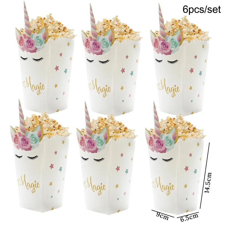 Whimsical Unicorn Birthday and Baby Shower Party Favor Boxes