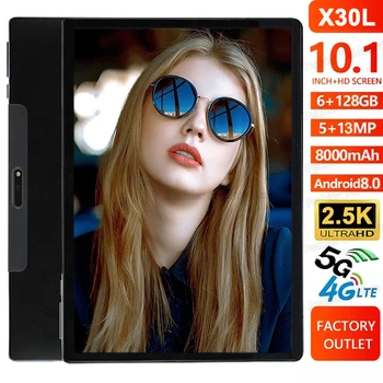 شراءكمبيوتر لوحي X30L 10 بوصة الأحدث لعام 2021 MT6797 1920X1200 عشاري النواة 6GB RAM 128GB ROM 4G LTE 13.0/5.0MP أندرويد 8.0 2.5K IPS أجهزة لوحية