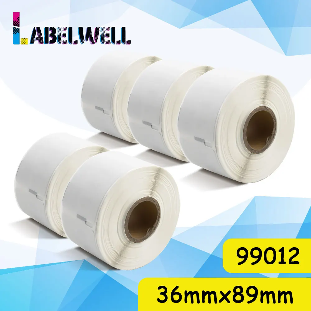 Labelwell 1300 шт/260 шт 99012 адресная наклейка 89 мм * 36 Совместимость для Dymo Labelwriter 450 Label Maker