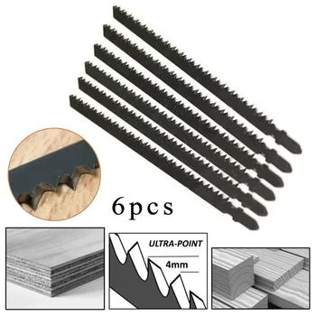 

Set Saw Blades Equipment Black Steel Ultra-long Jigsaw 6Pcs Fast Cutting