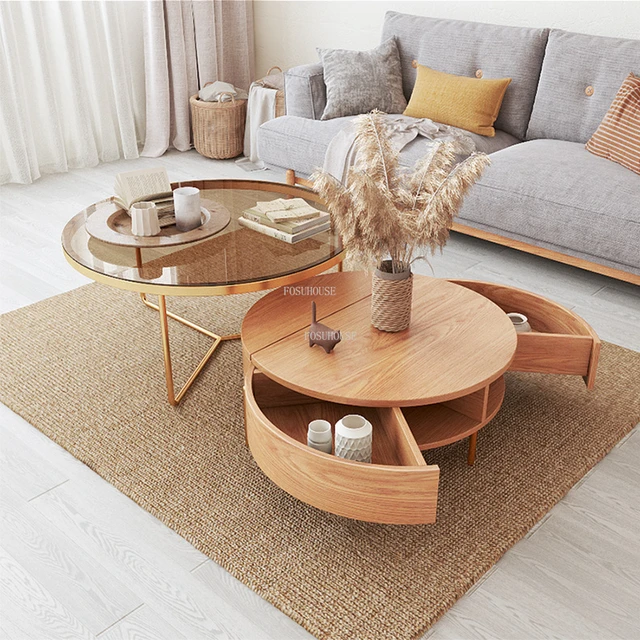 Tavolini da salotto in legno massello nordico mobili da salotto