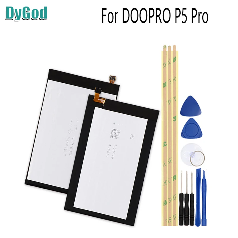 

DyGod 3300mAh For DOOPRO P5 Pro Extreme Replacement Battery Bateria Batterie For DOOPRO P5 Pro Cell Mobile Phone Batteries+tools