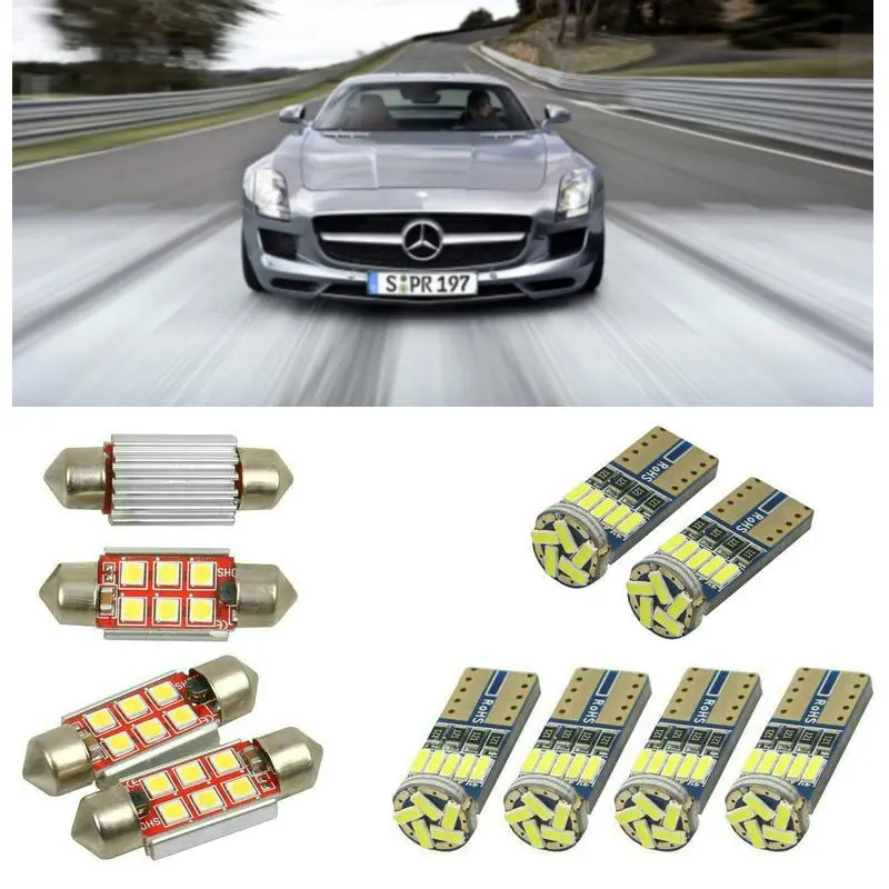 Luci Interne A Led Per Auto Per Mercedes Sls Amg C197 Coupe Sls Amg Roadster R197 Lampadine Cabrio Per Auto Luce Targa 8Pc