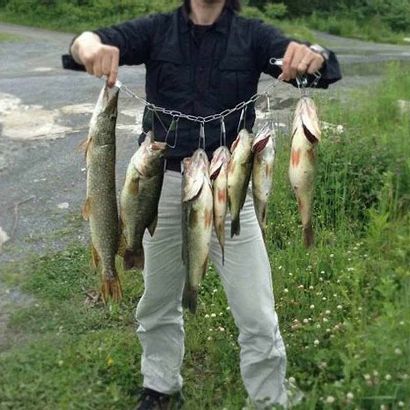 5 Meters Kukan Fish Lock fly Fishing Accessories Stainless Steel fish holder Sea River Outdoor Sport Camping Fishing Tackle