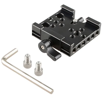 

A Sliding Plate Baseplate with 1/4 inch3/8 inch Thread for Manfrotto Accessory Rig C2406
