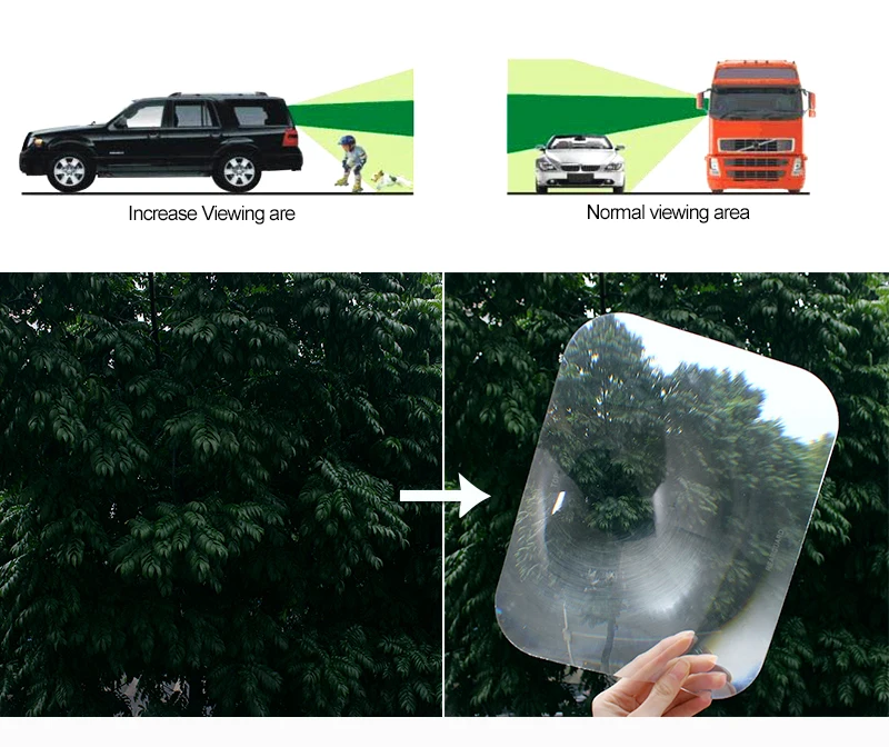

LEEPEE Fresnel Lens Wide Angle Car Stickers Universal Automobile parking sticker Car Reversing Sticker Durable