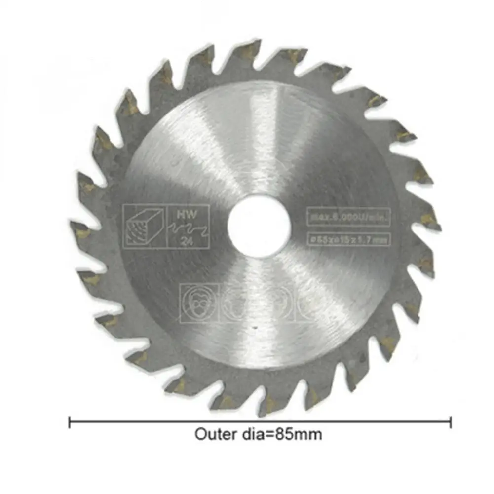

1pc 85MM 24 Teeth Saw Blades Circular Carbide Wood Cutter Saw Blade For Angle Grinder Saw Disc Cutting Wood Circular Saw Blades