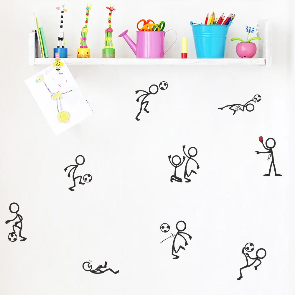 Football Wall Stickers Students Dormitory Sports Hall Wall Stickers Living Room Bedroom Library CHILDREN'S Room Wall Stickers