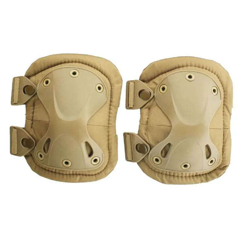 Knee Pad Elbow Pads Protective Gear Set Tactical Airsoft Paintball Hunting War Game