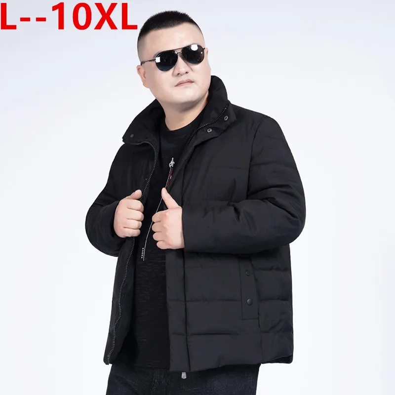 Новинка осенне-зимние мужские куртки больших размеров 12XL 10XL 8XL утепленное пальто