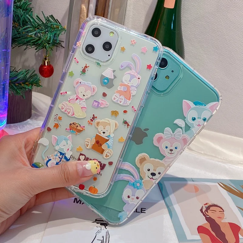 Мягкий прозрачный чехол для iPhone Xs Max X XR 8 7 Plus с мультяшным Duffy Шелли Мэй селлалоу 11