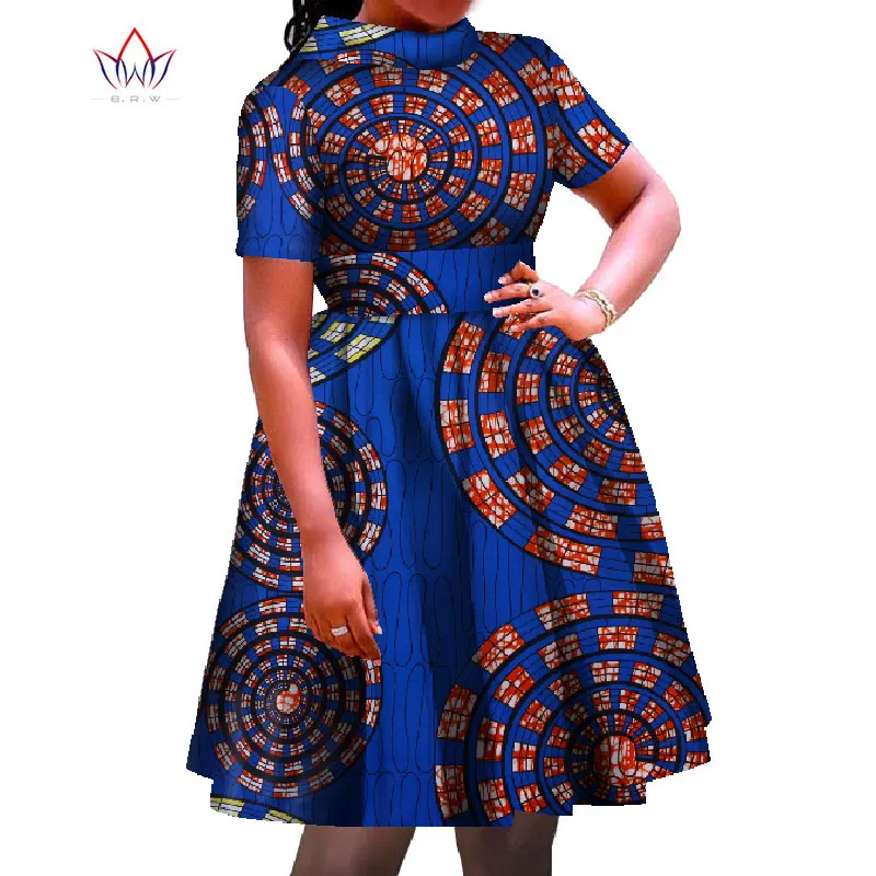 

African Traditional Wear for Women Dashiki Clothing Women Spring Summer 2020 short sleeve African Wax Attire Female None WY7899