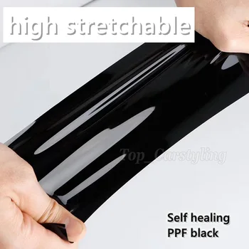 

TPU Self healing PPF black vinyl for car wrap Paint protection film Premium Germany quality Henkel glue size1.52x15m Roll