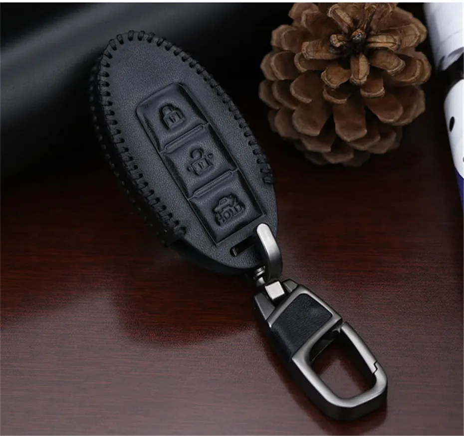KUKAKEY ключ чехол Крышка для Infiniti Q30 Q50 FX35 FX QX70 QX60 QX30 G37 G35 G25 EX Livina автомобиль цепь для ключей брелок держатель аксессуары для ванной комнаты