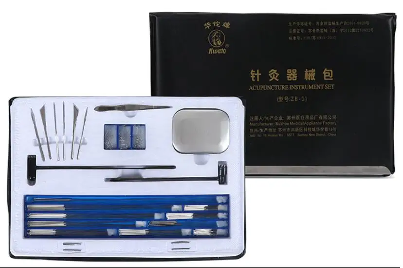 

Large Acupuncture instrument set Huatuo Silver needle Triangular needle Acupuncture needle free shipping