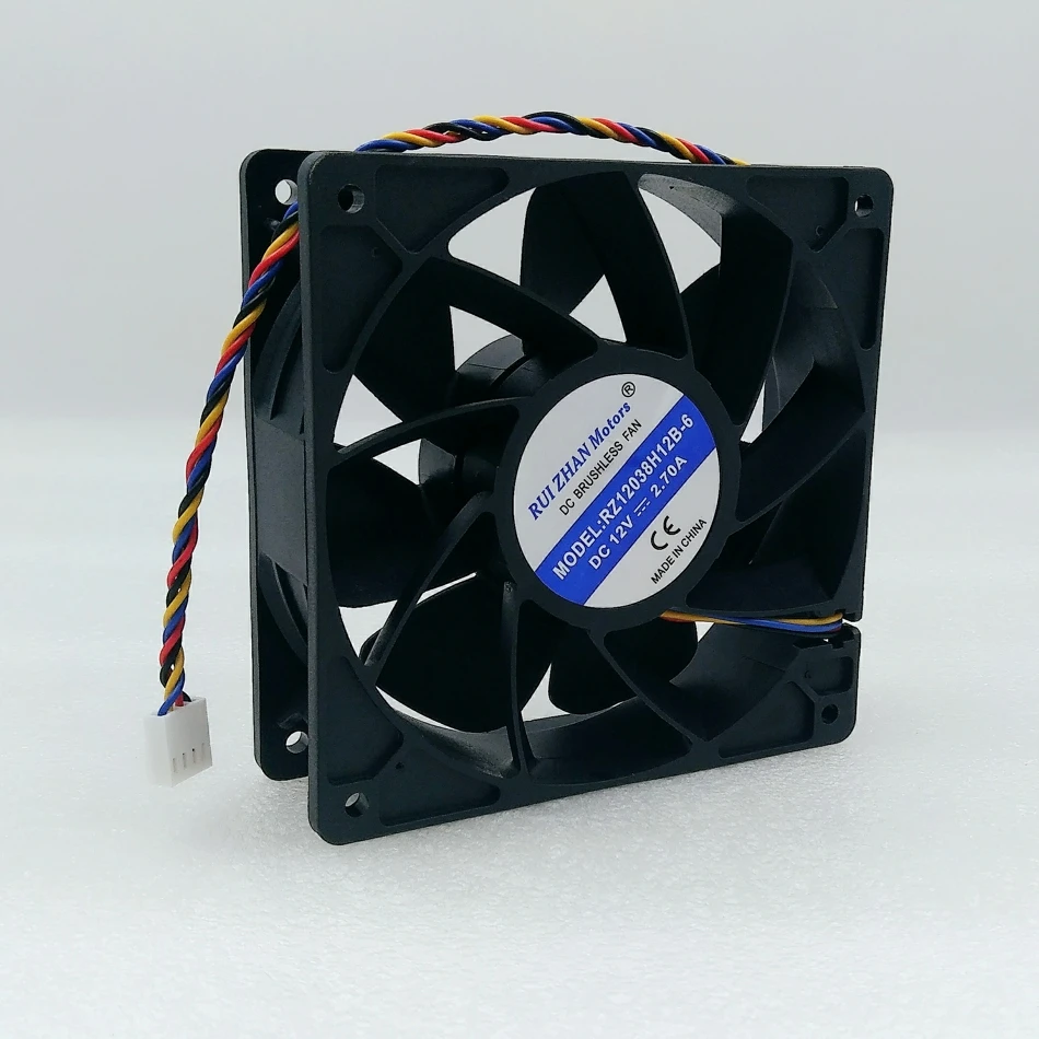 BTC BCH Bitcoin Miner вентилятор 12 см 6000 об/мин Asic Miner вентилятор охлаждения для Whatsminer M3 M3X M1