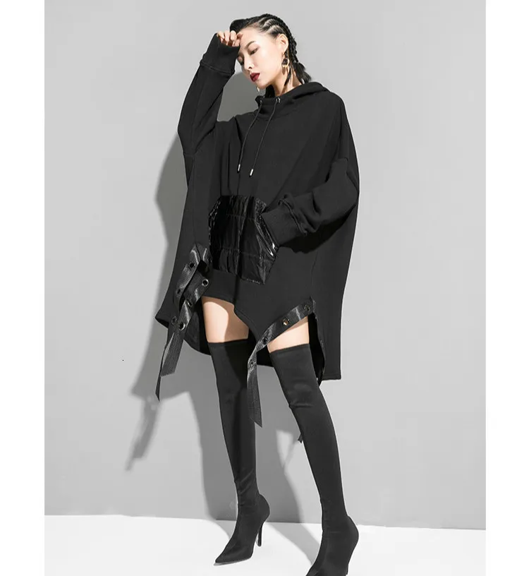 Max LuLu, модные корейские осенние женские готические уличные толстовки с капюшоном, винтажные Длинные Роскошные толстовки