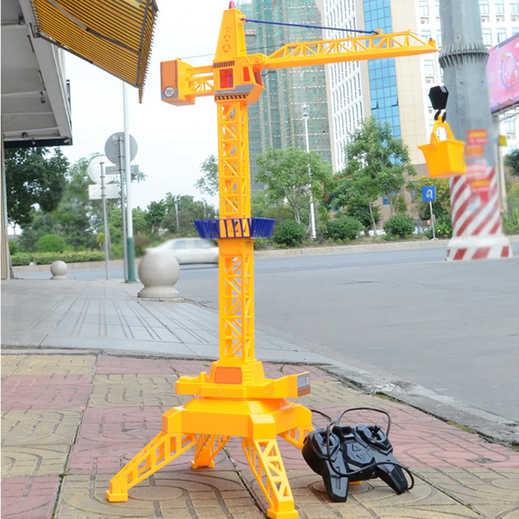 Remote Control Car Tower Crane Toy Crane Engineering Truck 360 Degree Rotate Crane Engineer Construction