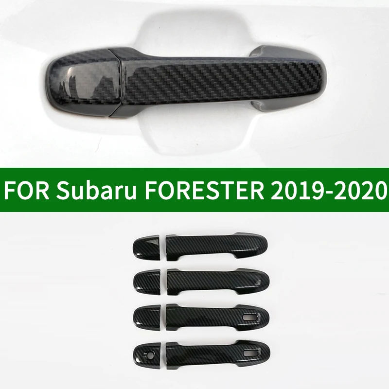 Для Subaru FORESTER 2019 2020 пятое поколение глянцевый черный карбоновый узор боковые