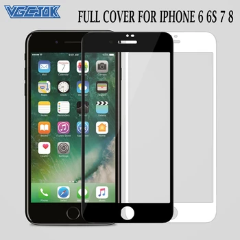 

15D Curved Edge Full Cover Tempered Glass On The For iPhone 7 8 6 6S Screen Protective Glass For iPhone7 iphone8 iphone6 6S Plus