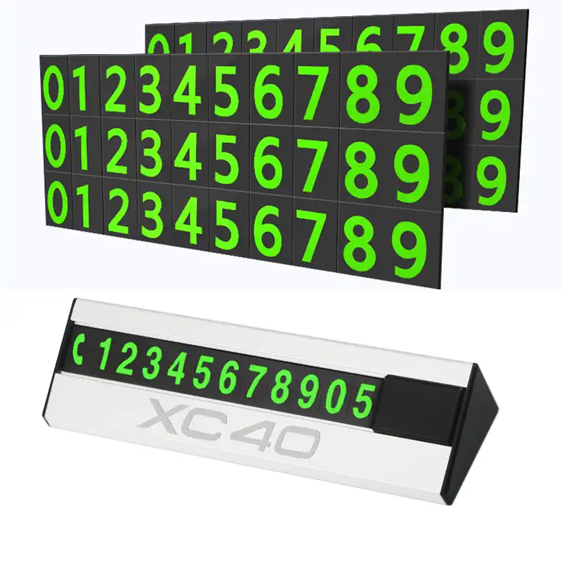 1個車の一時駐車ナンバープレート移動車移動ナンバープレート金属駐車場サインボルボxc40 Xc90 ナーフバー ランニングボード Aliexpress