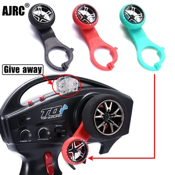 AJRC TQI One-Hand Steering Wheel Controller for 1/10 Rc Tracked Vehicle Traxxas SUMMIT X-MAXX E-REOV Trx4 BRONCO Trx-6 Tactics