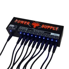 Электрогитара педаль Электропитание 10 способ изолированный выход мощность аксессуары электрогитара Эффект Мощность