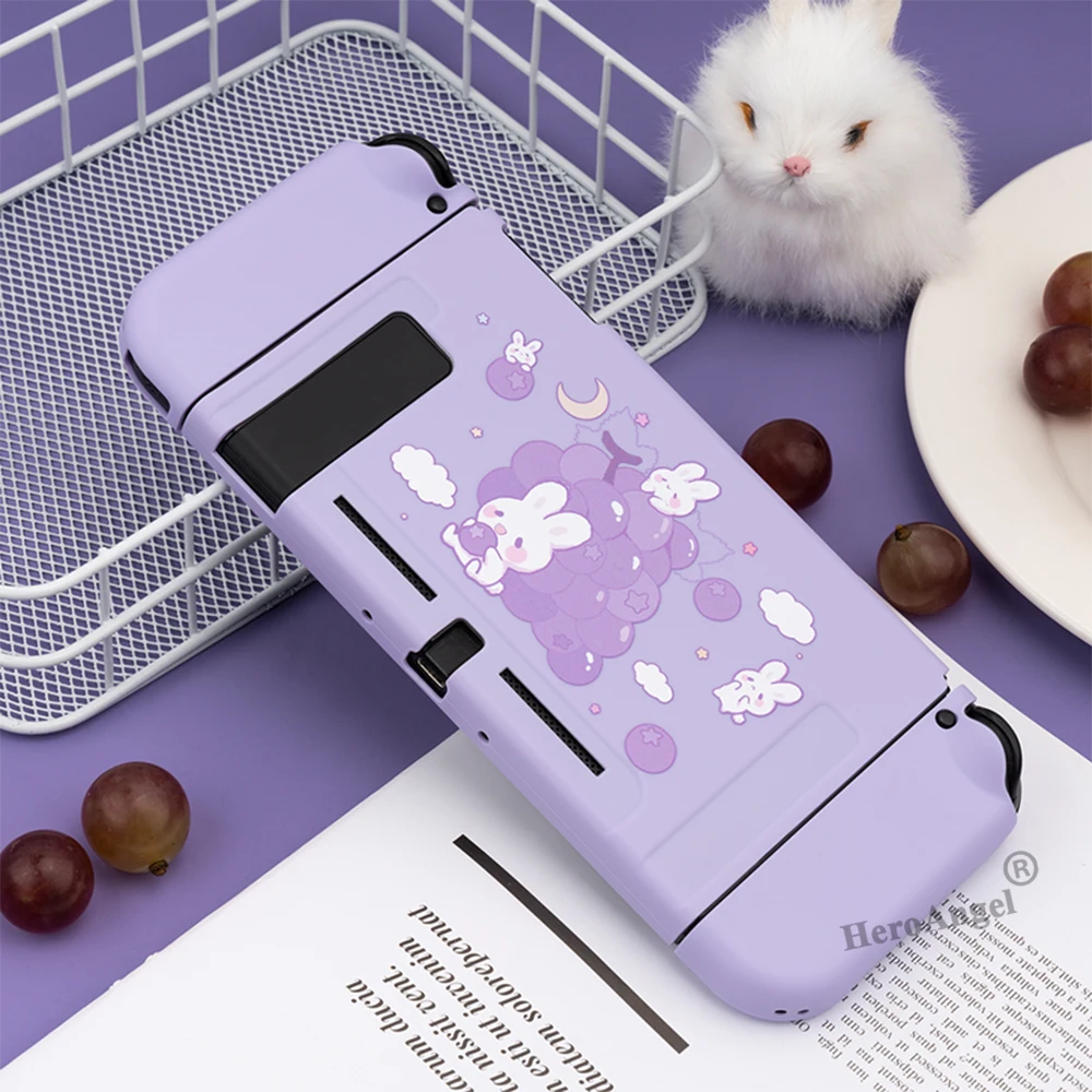 21新nintendスイッチシェルかわいいブドウのウサギ妖精リーグソフトtpu保護カバーケースnsスイッチゲームアクセサリー Aliexpress 家電製品