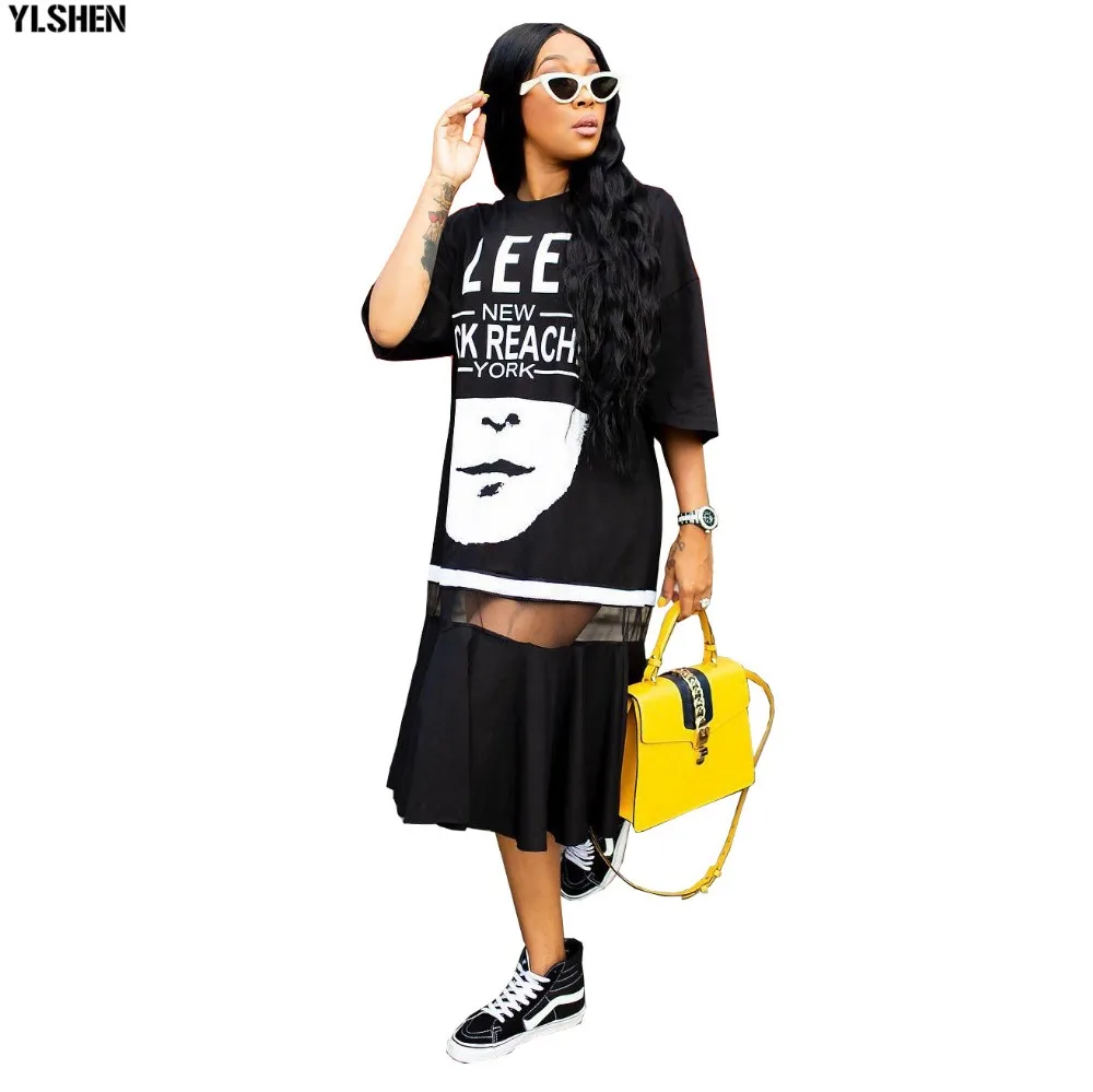 African Dresses For Women African Clothes Africa Dress Print Mesh Patchwork Dashiki Clothing Ankara Plus Size Africa Woman Dress 09