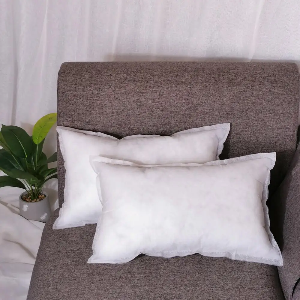 35X55cm 2PCS 1/2/3 шт. Нетканая наволочка подушки для домашнего декора Подушка интерьера домашний декор белый мягкий подголовник внутренняя здравоохранения наполнение подушки - Цвет: 35X55cm 2PCS