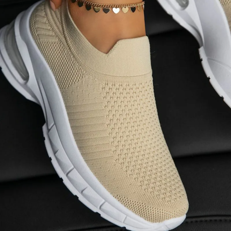 2021 Womens Vulcanized Shoes Female Walking Flat Antislip Breathable Walking Shoes Woman Sneakers Cushion Shoes Large Size43