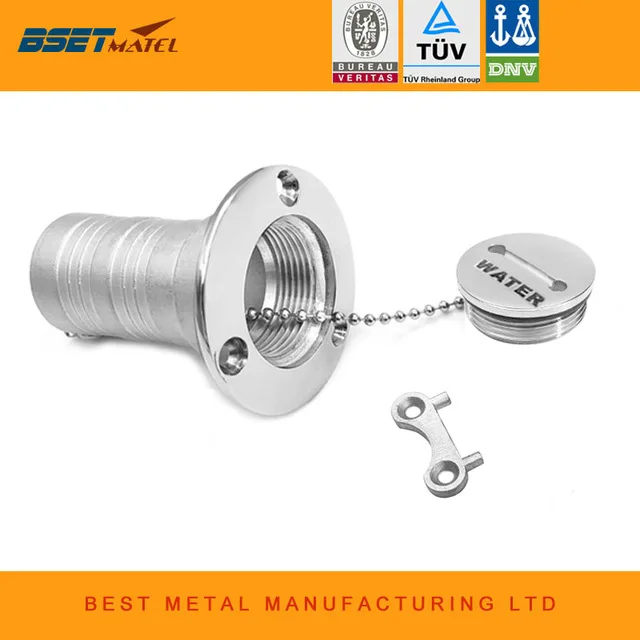 

Marine grade Stainless steel 316 Deck Filler of WATER 38 or 50mm Socket boat Motorhome yacht Caravans camper vans Hardware