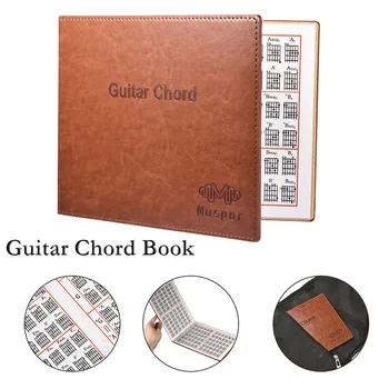 

Guitar Chord Book Chart PU Leather Cover 6 string Paperback Guitar Chords Tablature Guitar Finger Exercise Sheet