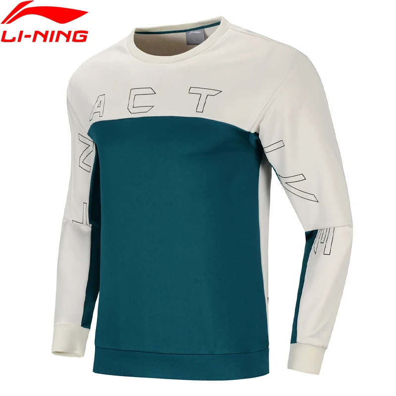 

Li-Ning Men Training Series Sports Sweater Comfort Po Knit Top Slim 100% Polyester LiNing li ning Sport Hoodie AWDQ105 MWW1644