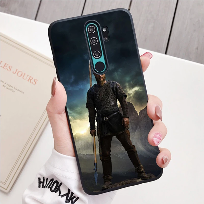 vikings Ragnar Lothbrok black Silicone Phone Case For Redmi note 9 8 7 Pro S 8T 7A Cover xiaomi leather case hard
