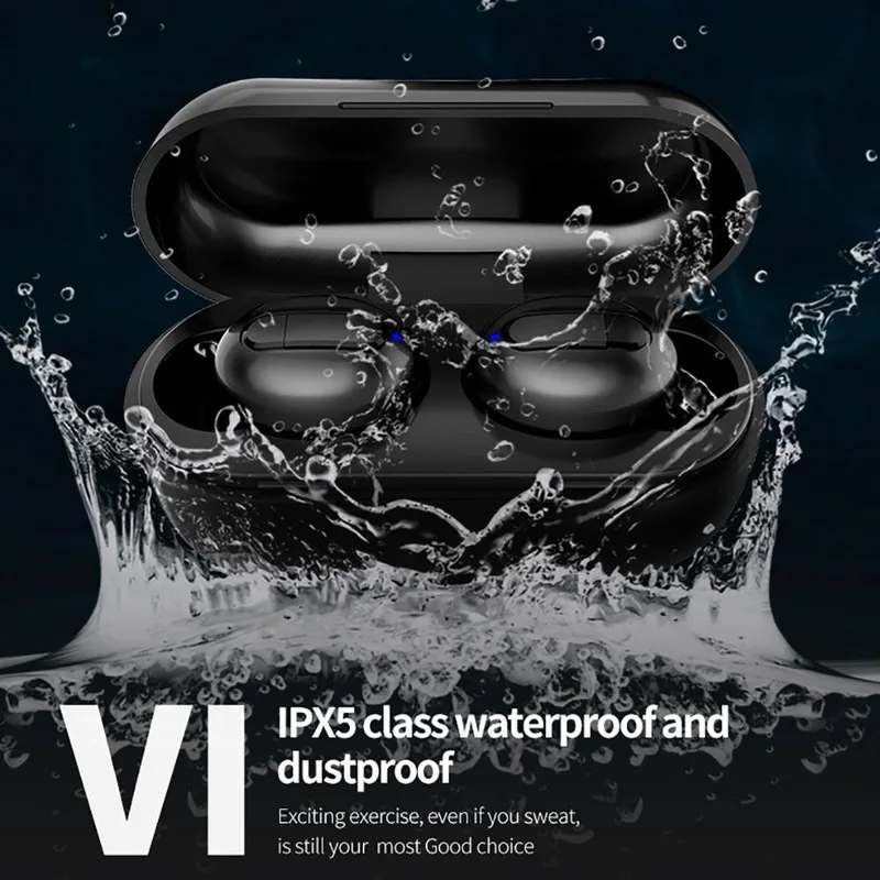 TWS 5 0 Wireless Bluetooth Headset Binaural Sports Running Mini Earplugs Can Support IOS and Android Support Multiple Playback