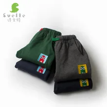 Lp1725 новые стильные штаны для мальчиков и девочек Детские однотонные Спортивные Повседневные брюки с принтом